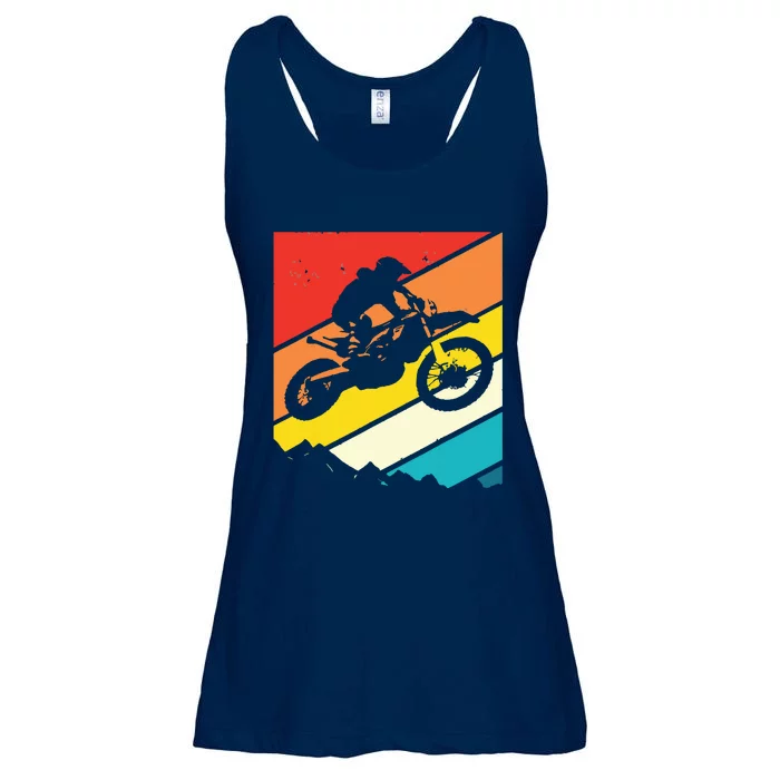 Motocross Vintage Dirt Bike Motorcycle Biker Gift Ladies Essential Flowy Tank