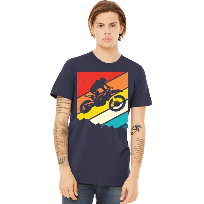 Motocross Vintage Dirt Bike Motorcycle Biker Gift Premium T-Shirt