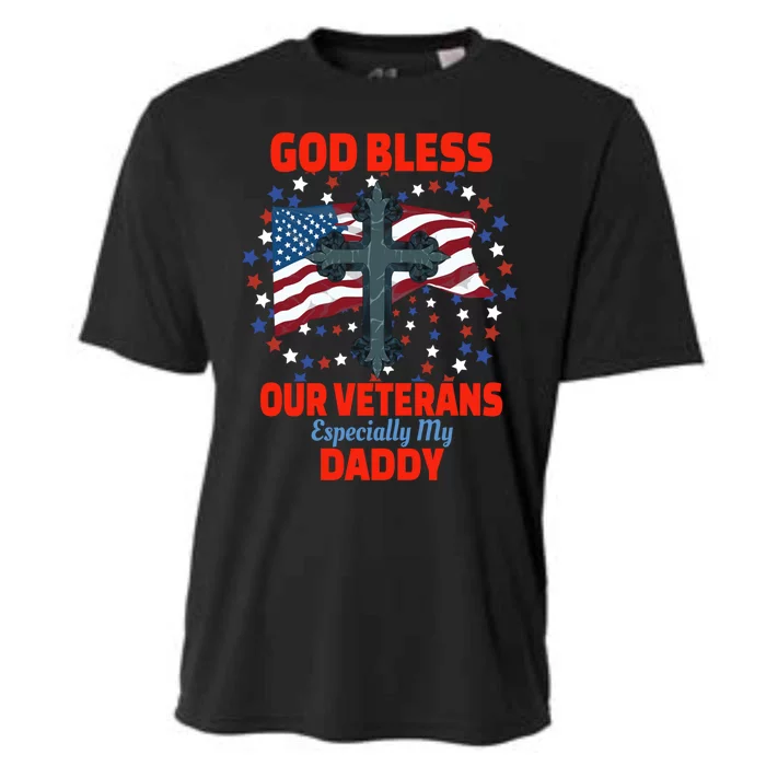 Military Veteran Daddy For Proud Daughter Or Son Gift Cooling Performance Crew T-Shirt