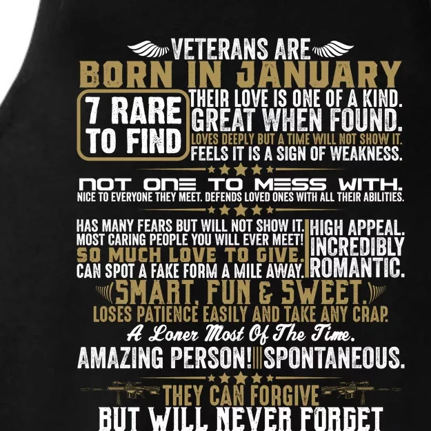 Motivational Veterans Day Typography Slogan Cute Smart Sweet Veterans Ladies Tri-Blend Wicking Tank