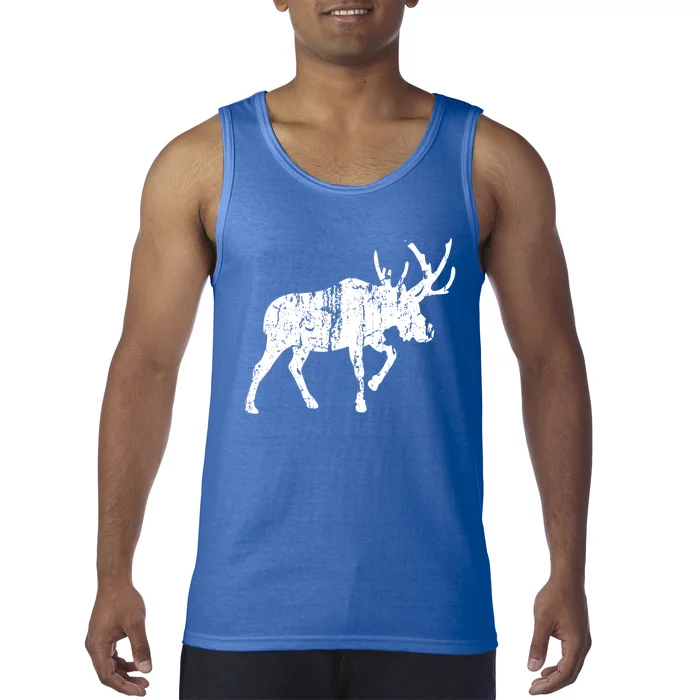 Moose Vintage Design Gift Moose Print Cool Gift Tank Top