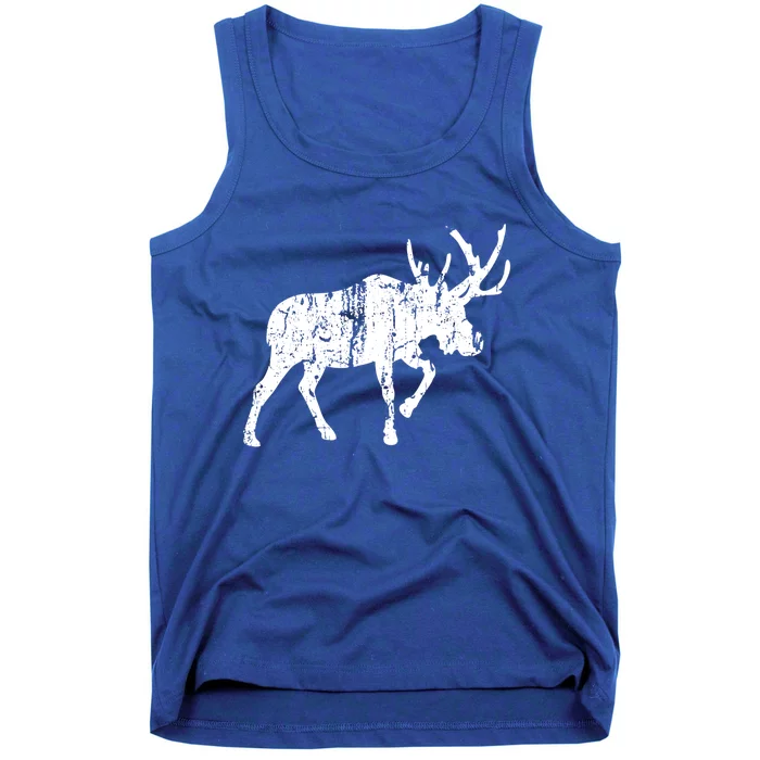 Moose Vintage Design Gift Moose Print Cool Gift Tank Top