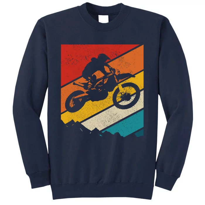 Motocross Vintage Dirt Bike Mx Enduro Motorcycle Biker Gift Tall Sweatshirt