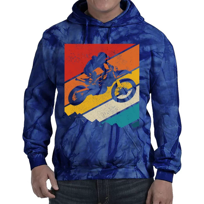 Motocross Vintage Dirt Bike Mx Enduro Motorcycle Biker Gift Tie Dye Hoodie