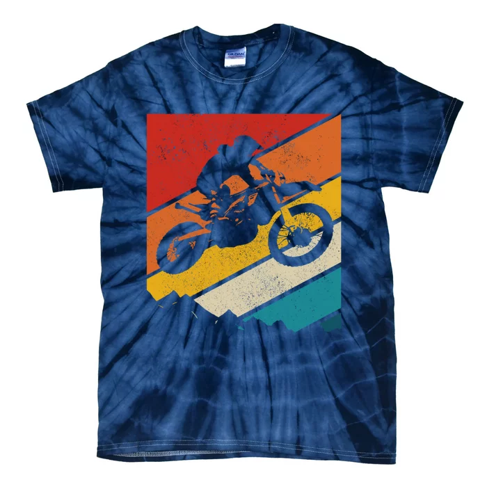 Motocross Vintage Dirt Bike Mx Enduro Motorcycle Biker Gift Tie-Dye T-Shirt