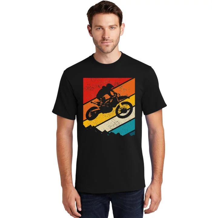 Motocross Vintage Dirt Bike MX Enduro Motorcycle Biker Gift Tall T-Shirt