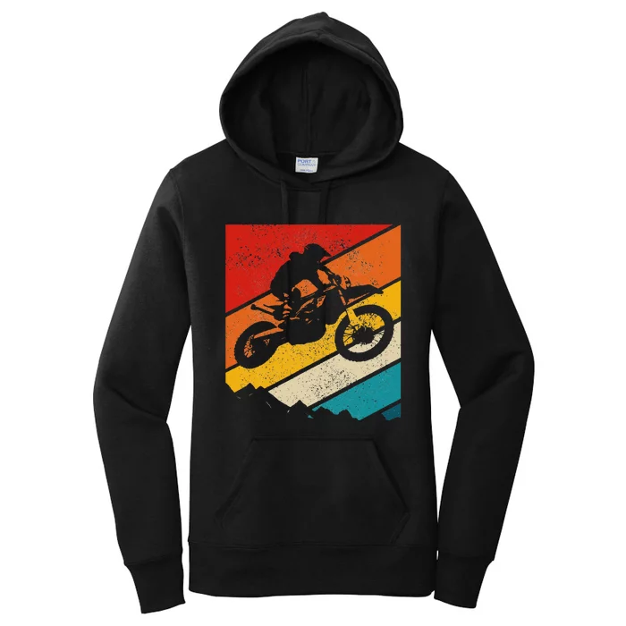 Motocross Vintage Dirt Bike MX Enduro Motorcycle Biker Gift Women's Pullover Hoodie