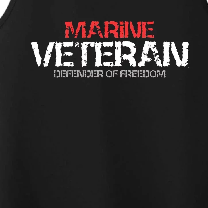 Marine Veteran Defender Of Freedom Performance Tank