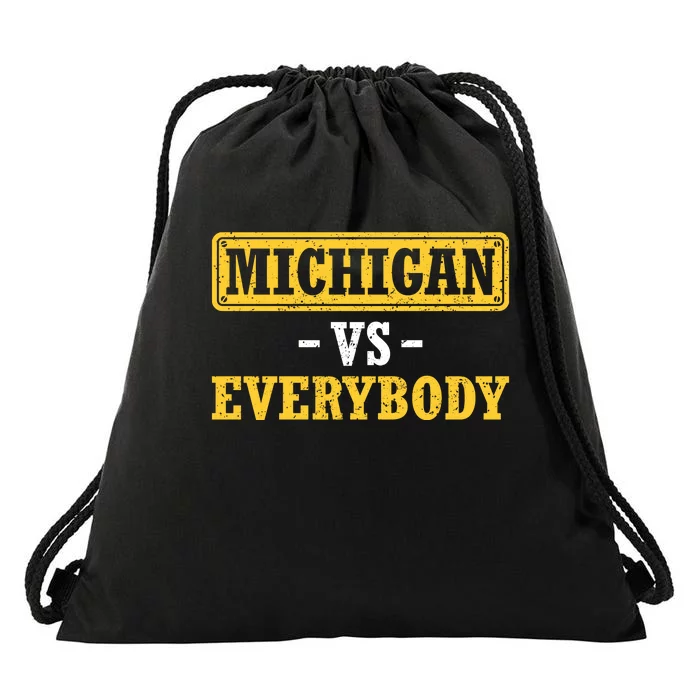 Michigan Vs Everybody Champions Drawstring Bag