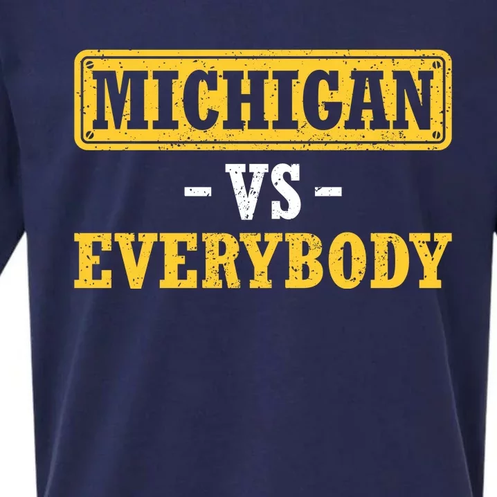 Michigan Vs Everybody Champions Sueded Cloud Jersey T-Shirt