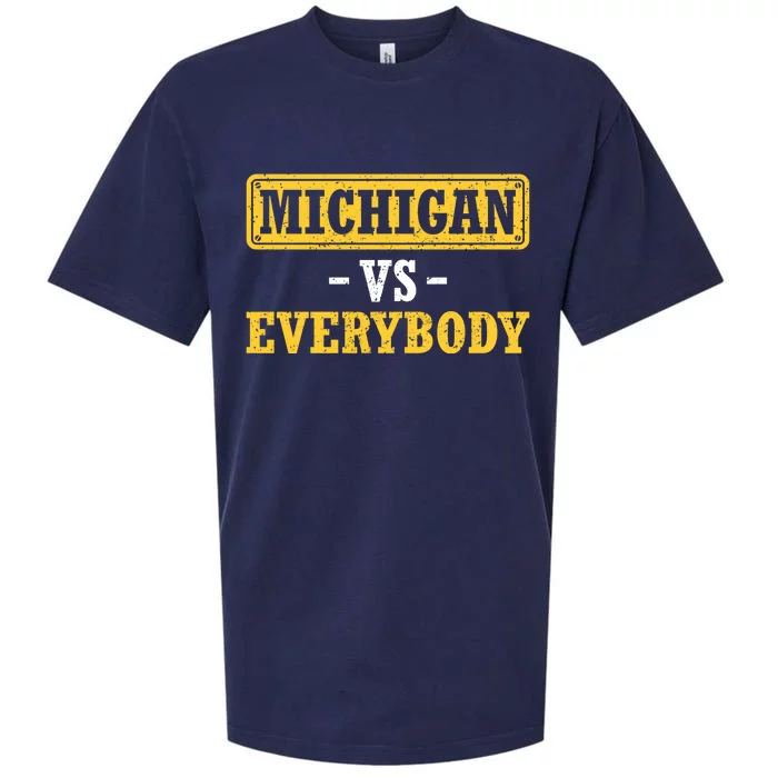 Michigan Vs Everybody Champions Sueded Cloud Jersey T-Shirt