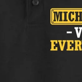 Michigan V Everybody B1g Ten Champs Dry Zone Grid Performance Polo