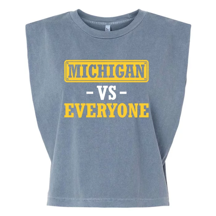 Michigan V Everybody B1g Ten Champs Garment-Dyed Women's Muscle Tee