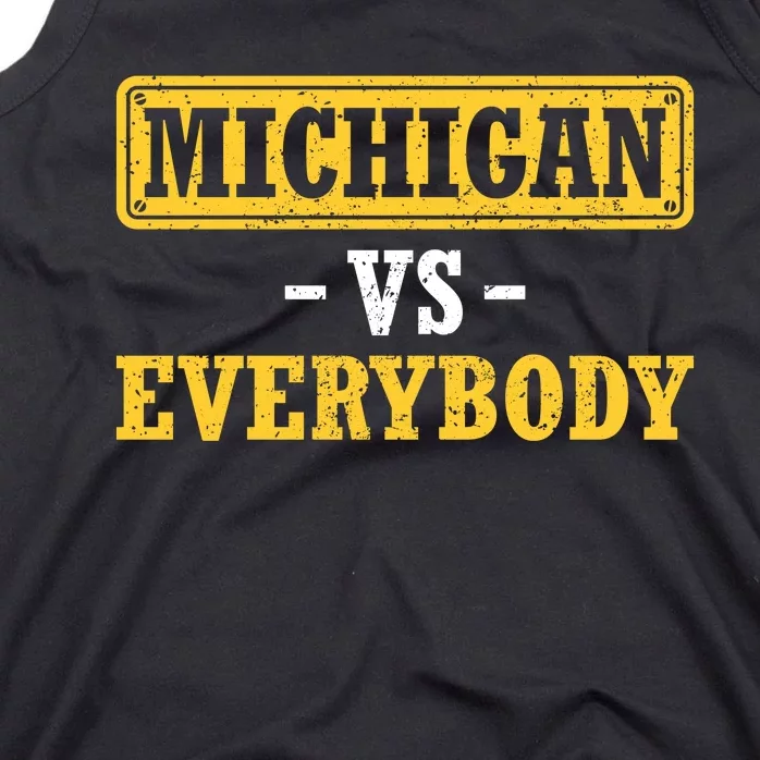 Michigan V Everybody College Football Tank Top