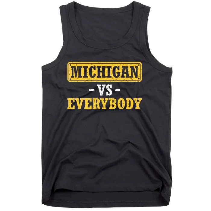 Michigan V Everybody College Football Tank Top