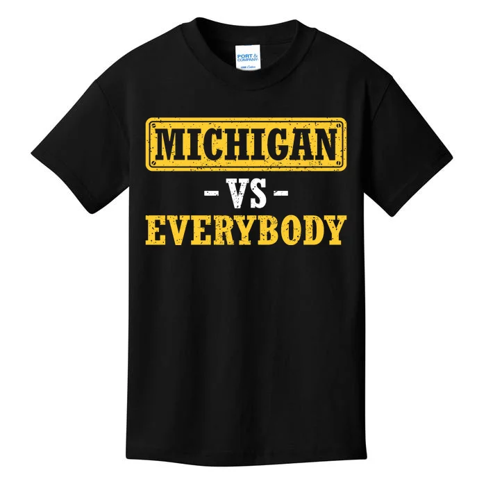 Michigan V Everybody College Football Kids T-Shirt