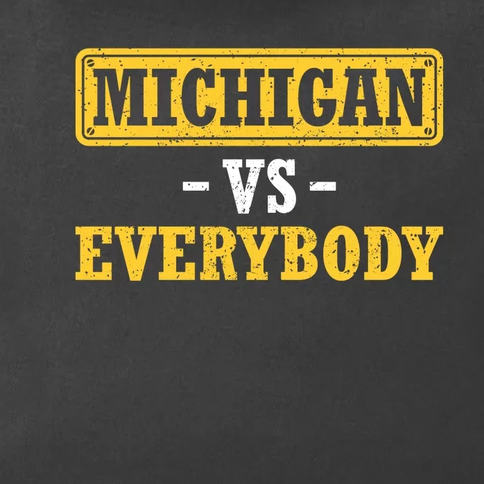 Michigan V Everybody College Football Zip Tote Bag