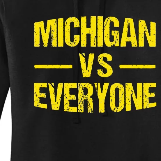 Michigan vs Everyone Everybody Family Matching Gifts Women's Pullover Hoodie