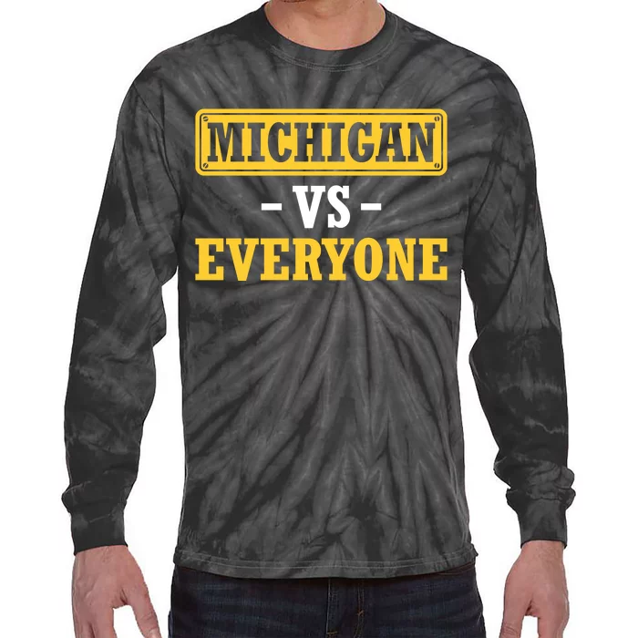 Michigan Vs Everyone Champions Tie-Dye Long Sleeve Shirt