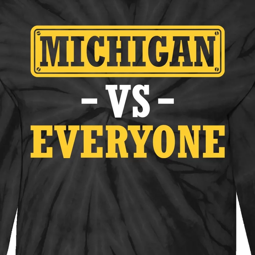 Michigan Vs Everyone Champions Tie-Dye Long Sleeve Shirt