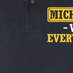 Michigan Versus Everybody Football Softstyle Adult Sport Polo