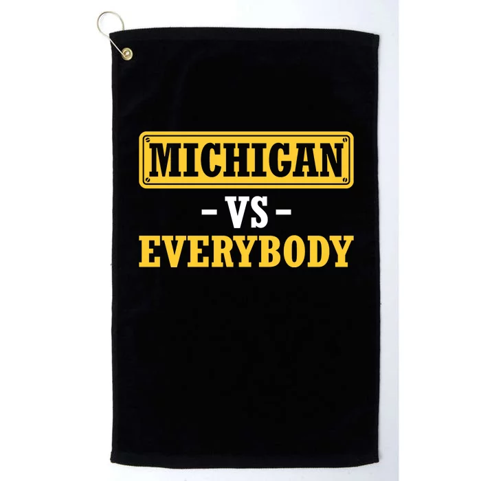 Michigan Versus Everybody Football Platinum Collection Golf Towel