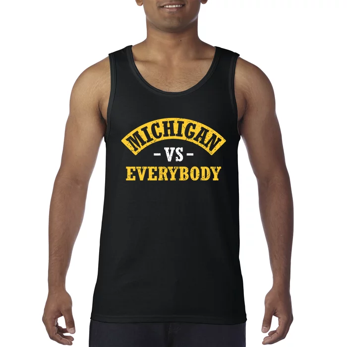 Michigan Verss Everybody Go Blue Tank Top