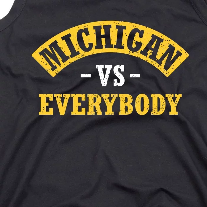 Michigan Verss Everybody Go Blue Tank Top