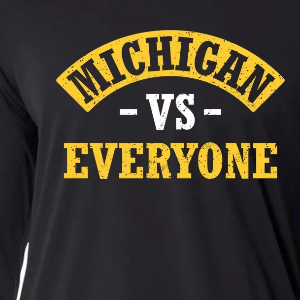 Michigan V Everybody Playoff Cooling Performance Long Sleeve Crew