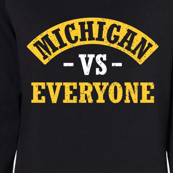 Michigan V Everybody Playoff Womens California Wash Sweatshirt