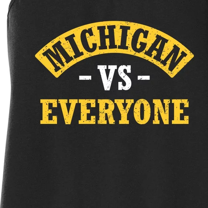 Michigan V Everybody Playoff Women's Racerback Tank