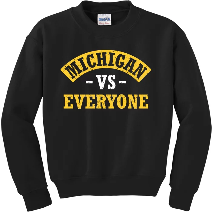 Michigan V Everybody Playoff Kids Sweatshirt