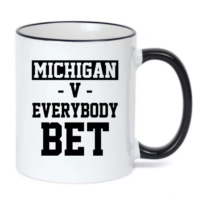 Michigan V Everybody Bet Football Fan Black Color Changing Mug