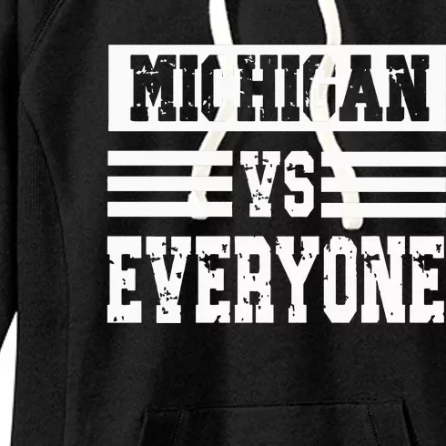 Michigan vs Everyone Everybody Season Trend Women's Fleece Hoodie