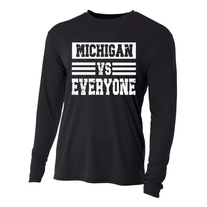 Michigan vs Everyone Everybody Season Trend Cooling Performance Long Sleeve Crew