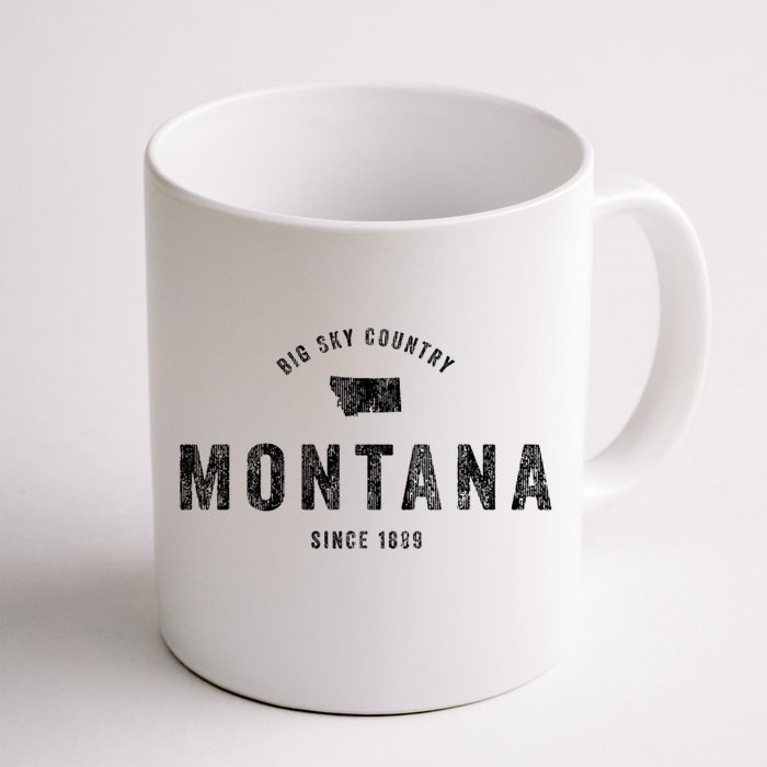 Montana Vintage Established Sports Design Retro Mt Front & Back Coffee Mug