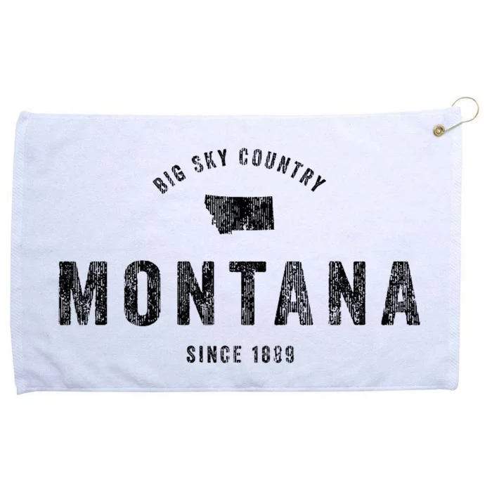 Montana Vintage Established Sports Design Retro Mt Grommeted Golf Towel