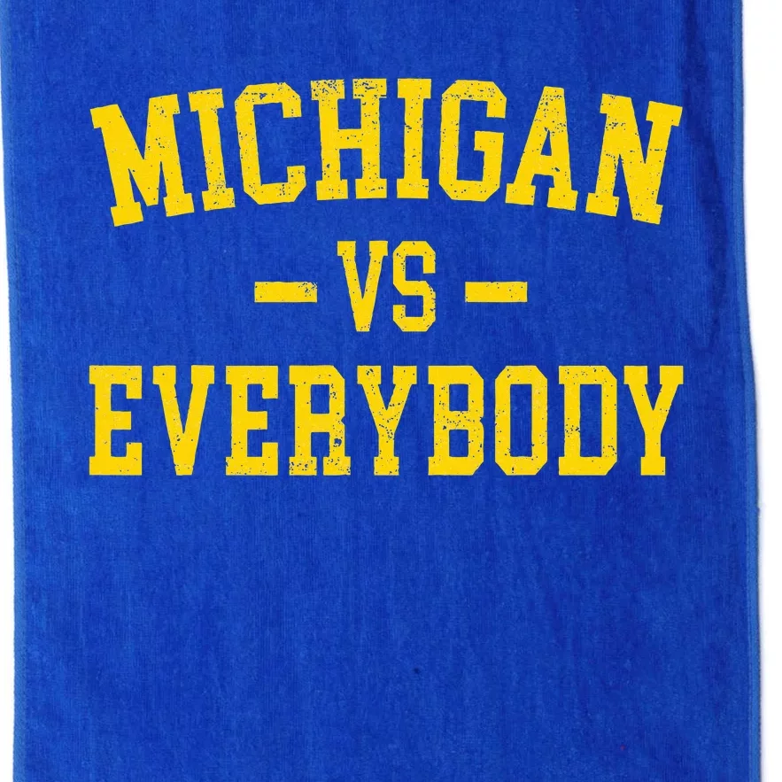 Michigan vs Everyone Everybody Quotes Platinum Collection Golf Towel