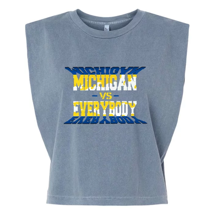 Michigan vs. Everyone Garment-Dyed Women's Muscle Tee