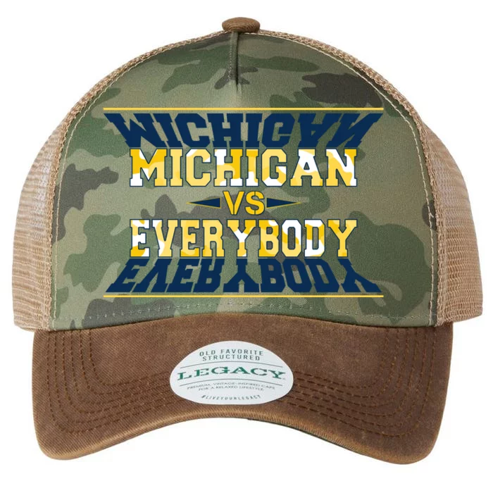 Michigan Versus Everybody Sports College Football Fan Legacy Tie Dye Trucker Hat