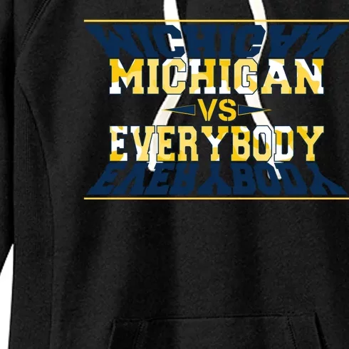 Michigan Versus Everybody Sports College Football Fan Women's Fleece Hoodie