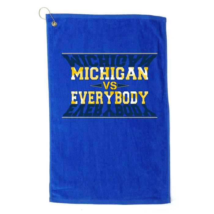 Michigan Versus Everybody Sports College Football Fan Platinum Collection Golf Towel