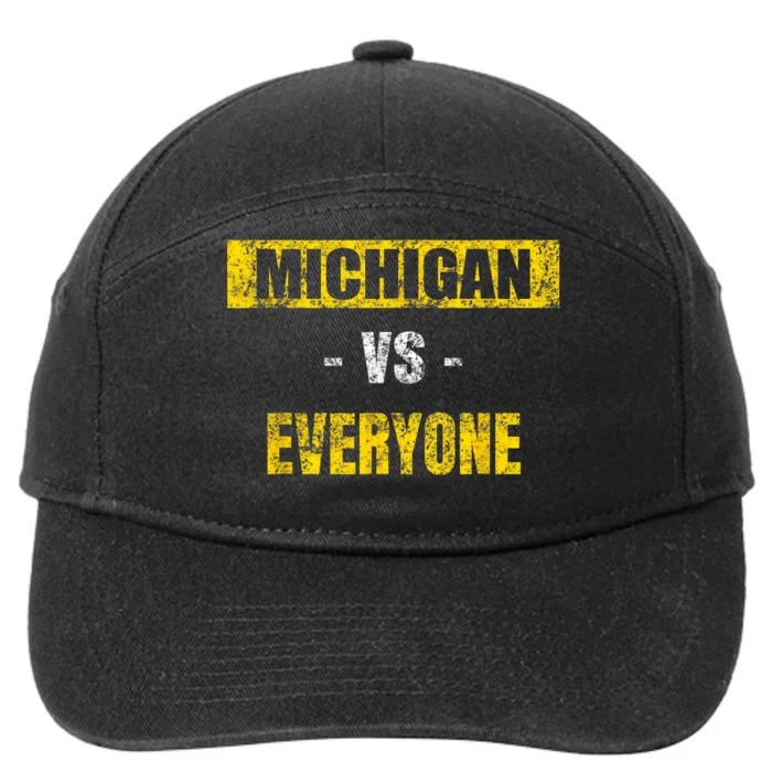 Michigan Vs. Everyone Vintage Michigan Revenge Tour 7-Panel Snapback Hat