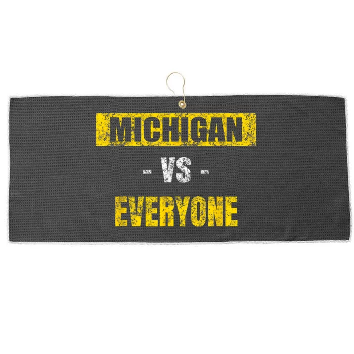 Michigan Vs. Everyone Vintage Michigan Revenge Tour Large Microfiber Waffle Golf Towel