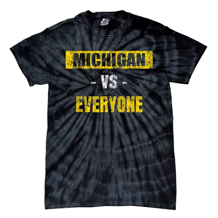 Michigan Vs. Everyone Vintage Michigan Revenge Tour Tie-Dye T-Shirt