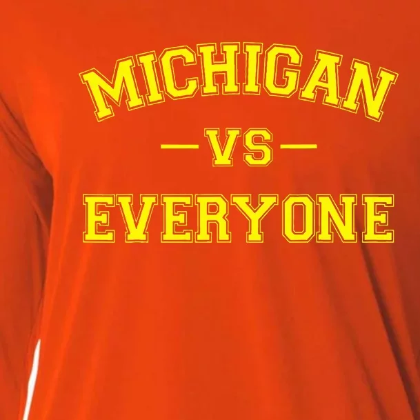 Michigan vs Everyone Funny Battle Cooling Performance Long Sleeve Crew