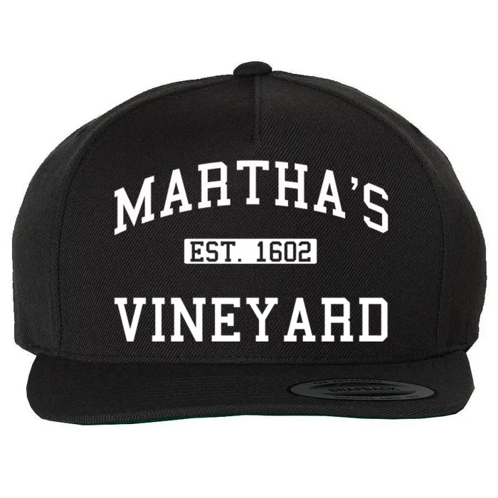 Martha's Vineyard Est 1602 Wool Snapback Cap