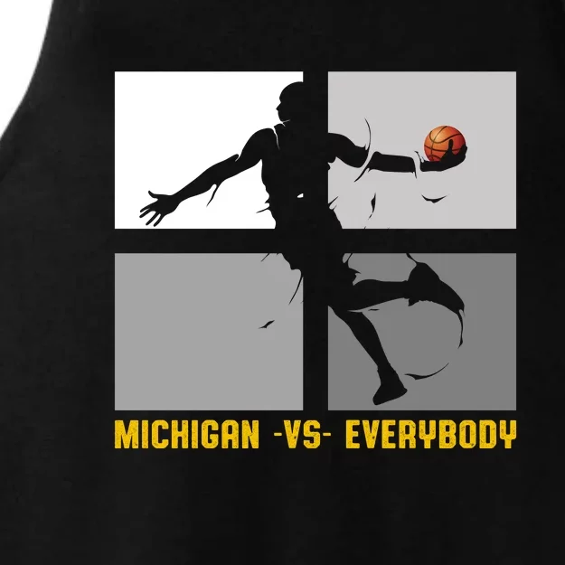 Michigan Vs. Everybody Ladies Tri-Blend Wicking Tank