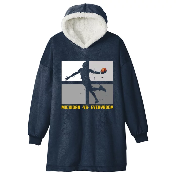 Michigan Vs. Everybody Hooded Wearable Blanket