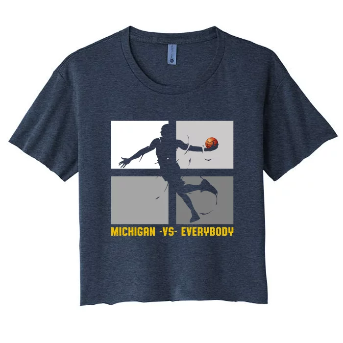 Michigan Vs. Everybody Women's Crop Top Tee